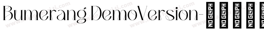 Bumerang DemoVersion字体转换